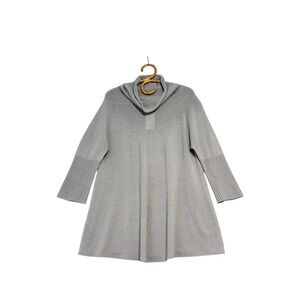 Armani Collezioni | Grey Cashmere Cowl Neck Sweater Size 8
